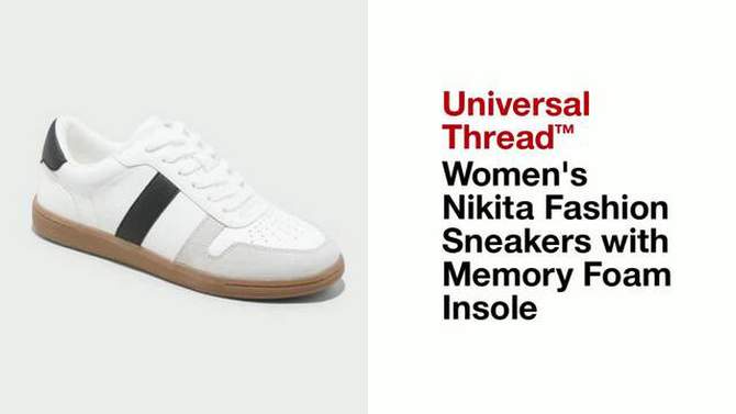 Women's Nikita Fashion Sneakers with Memory Foam Insole - Universal Thread™, 2 of 17, play video