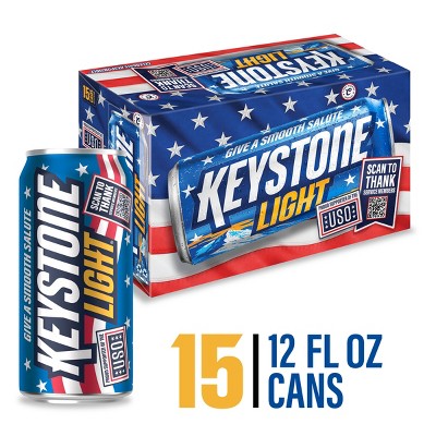 Keystone Light Beer - 15pk/12 fl oz Cans