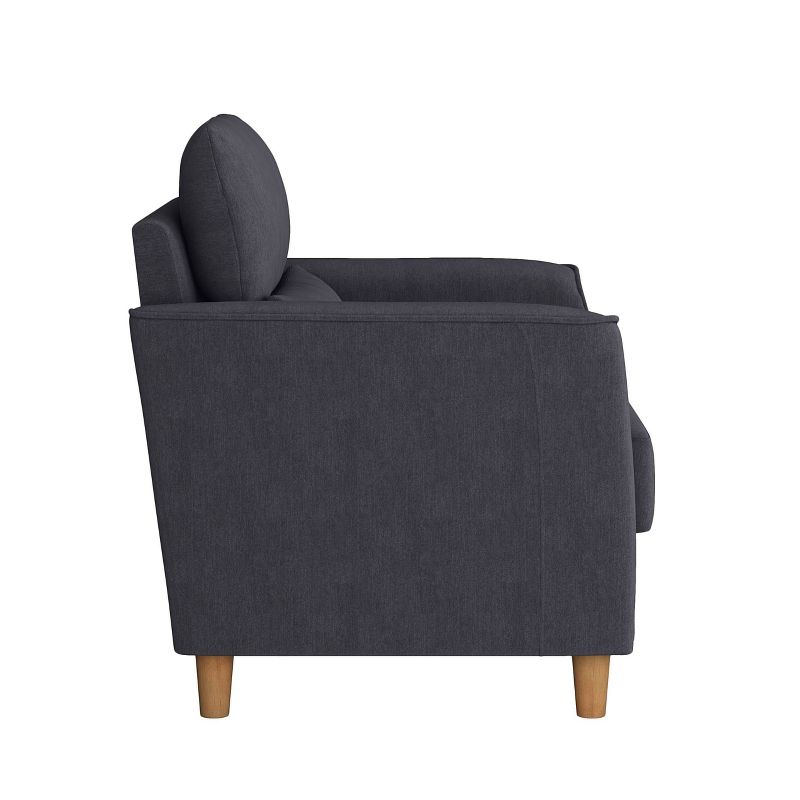 Georgia Upholstered Accent Armchair and a Half - CorLiving, 4 of 8