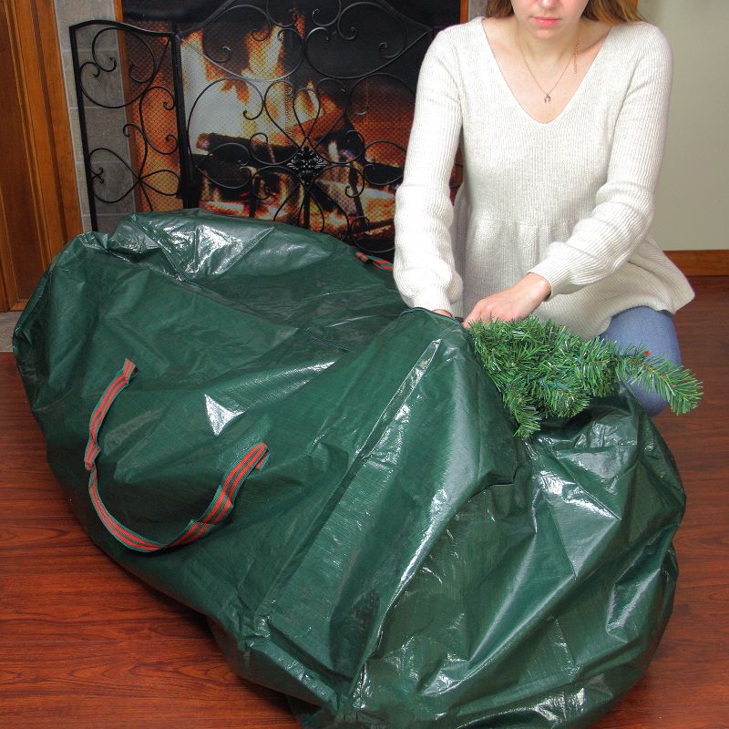 Northlight 56" Green and Red Artificial Christmas Tree Storage Bag, 4 of 5