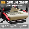 GTPLAYER Swivel Dorm Gaming Chair, Ergonomic Computer Chair with Footrest, Lumbar Support, PU Leather - 3 of 4