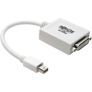 Tripp Lite Mini Displayport to DVI Adapter - P137-06N-DVI - Video Cable - White - 1 of 4
