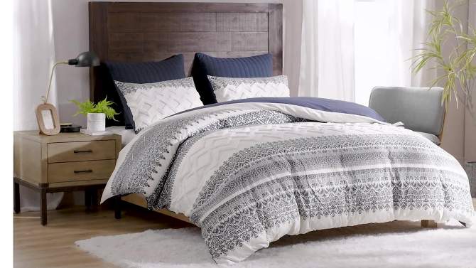 3pc Mila Cotton Comforter Set with Chenille Tufting - Ink+Ivy, 2 of 15, play video