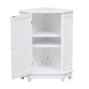 NicBex Bathroom Storage Cabinet,MDF Floor Coner Cabinet with Adjustable Shelves for Bathroom - 4 of 4