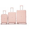 Luggage Sets 3 Piece 100% PC Hard Shell and Lightweight Suitcase with Front Pocket and Spinner Wheels - 2 of 4