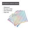 Unique Bargains Office Home Warehouse Self-Adhesive Reflective Sticker 10 Sheets - 3 of 4