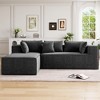 Modular l-Shaped Sectional Sofa, Chenille Upholstered Couch w/ Chaise, High Density Foam, No Assembly Required - 4 of 4