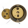 Hamilton Hills Round Pivot Mirror Hardware Tilting Anchors for Mirror - Gold - 3 of 4