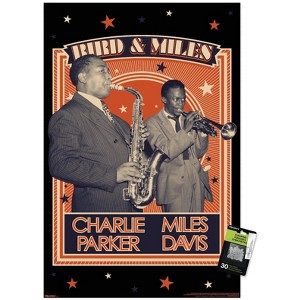 Trends International Charlie Parker and Miles Davis - Together Unframed Wall Poster Prints - 1 of 4