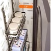 Over The Door Pantry Organizer, Multi-Tier Pantry Organizer Metal Hanging Spice Rack For Pantry Door Pantry Organizer For Kitchen Bathroom - 3 of 4