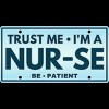 Men's Design By Humans Trust Me I'm A Nur-se License Plate By punsalan T-Shirt - 2 of 2