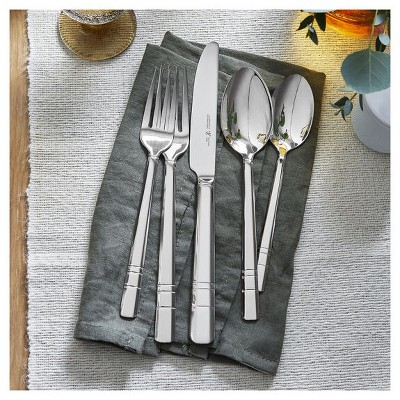Madison Square 65-piece Silver Stainless Steel Flatware Set