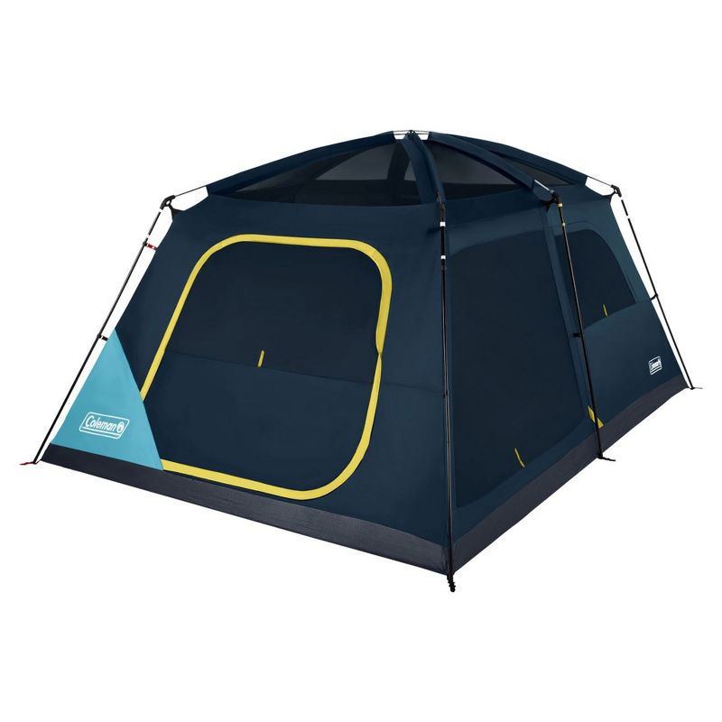 Coleman Skylodge 10 Person Instant Camping Tent with E Port, Mesh Storage Pockets, Ground Vent, WeatherTec System, and Carry Bag, Blue/Black, 2 of 7