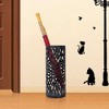 SONGMICS Umbrella Stand, Umbrella Holder, Steel Round Umbrella Rack Organizer Freestanding, for Canes Walking Sticks, Black - 2 of 4