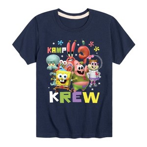 Boys' - SpongeBob SquarePants - Kamp Koral Kamp Krew Short Sleeve Graphic T-Shirt - 1 of 4