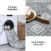 Machine Washable Area Rug Modern Geometric Indoor Floor Carpet Non Slip Backing Rug Low Pile Area Rugs for Living Room Bedroom Nursery Dorm - 4 of 4