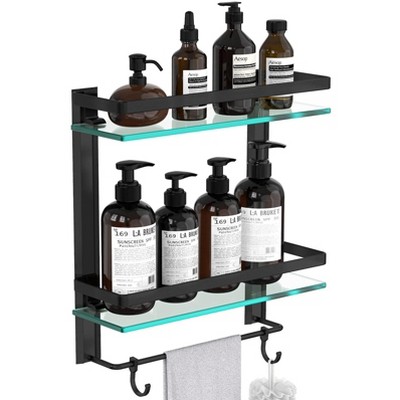 Vdomus 15x 4 Acrylic Wall Mounted Bathroom Shelves 2-pack-transparent :  Target