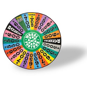Just Funky Wheel Of Fortune Game Show Spin Wheel Fleece Throw Blanket | Measures 59 Inches - 1 of 4