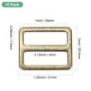 Unique Bargains Zinc Alloy Durable Multipurpose Tri Glide Metal Buckles for Bags 10 Pcs - 3 of 4