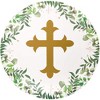 Sparkle and Bash Sparkle and Bash 80Pcs Disposable Religious Paper Plates, Confirmation Plates for Baby Baptism & Christening Party, 9 in - 3 of 4