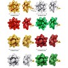 8 Pairs Glitter Christmas Bow Stud Earrings, Holiday Jewelry Set for Women. - 2 of 4