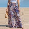 Women's Vibrant Paisley Print Wide Leg Pants for Women - Cupshe - 2 of 4