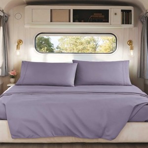 Nestl RV Queen Sheets, Super Soft 4PC Microfiber Sheet Set for Camper, Short Queen Sheets - 1 of 4