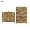 Dovelina Metal Outdoor Privacy Screen Freestanding Patio Decorative Screen (Set of 2) - 3 of 4