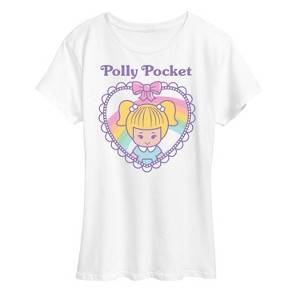 Women's - Polly Pocket - Retro Tiny Doll Grid Short Sleeve Graphic T-Shirt - 1 of 4