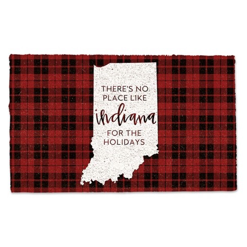 Creative Products There's no Place like Indiana for the Holidays 30 x 18 Door Mat - image 1 of 1