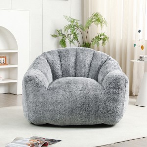SeaCamel Oversized Bean Bag Chair - High-Density Foam, Plush Comfort for Adults, Perfect for Bedroom & Living Room Relaxation - 1 of 4