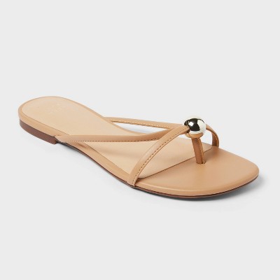 Women's Bri Strappy Ball Ornament Sandals - A New Day™