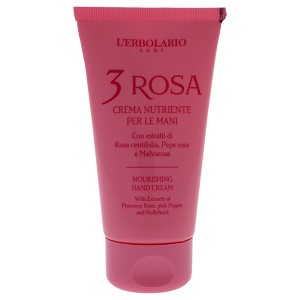L'Erbolario 3 Rosa Nourishing Hand Cream - Hand Cream for Dry Skin - 2.5 oz - 1 of 4