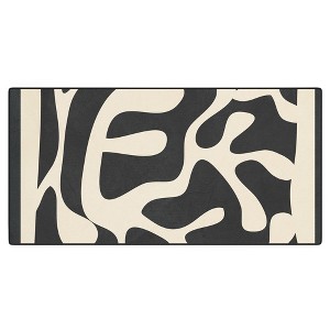 Nadja Minimalist Abstract Leaves 1 Desk Mat - Deny Designs - 1 of 3