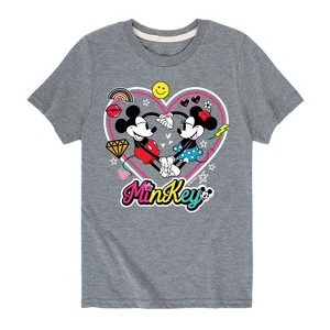 Boys' - Disney - Mickey Minnie Minkey Short Sleeve Graphic T-Shirt - 1 of 4