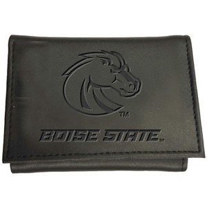 Evergreen NCAA Boise State Broncos Black Leather Trifold Wallet Officially Licensed with Gift Box - 1 of 1