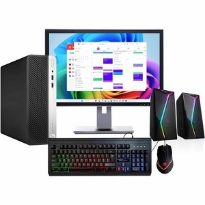 Refurbished HP ProDesk 400G6 Desktop Computer-Intel i5-16GB DDR4 RAM-250GB NVMe+500GB SSD-Keyboard&Mouse-Speaker-Win 11 Pro-Manufacturer Refurbished - 1 of 4