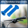 Unique Bargains Bike Handlebar Grips Covers 5.12" Blue 1 Pair - 2 of 4