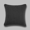 20"x20" Oversize Chunky Sweater Knit Square Throw Pillow Black - Evergrace: Acrylic, Oeko-Tex Certified, Indoor - 4 of 4