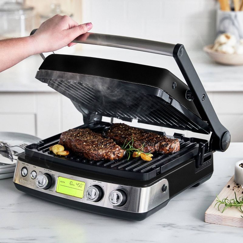 GreenPan Elite Ceramic Nonstick 7-in-1 Multi-Function Contact Grill & Griddle and Waffle Maker, 4 of 6