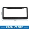 Unique Bargains Stainless Steel License Plate Holder Round Hole Mirror Polished Black - 3 of 4