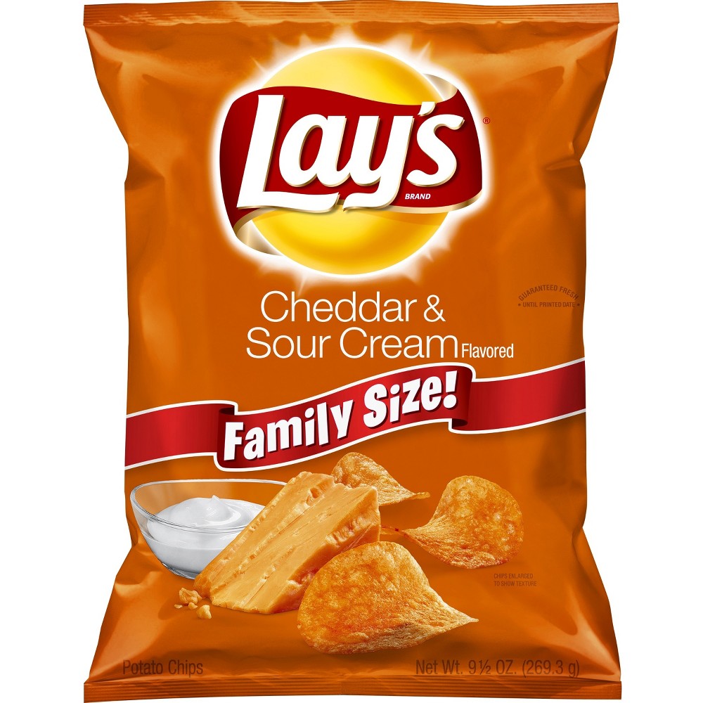 UPC 028400034197 product image for Lay's Cheddar & Sour Cream Flavored Potato Chips - 9.5oz | upcitemdb.com