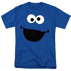 Men's Sesame Street Cookie Monster Face T-Shirt - 1 of 4
