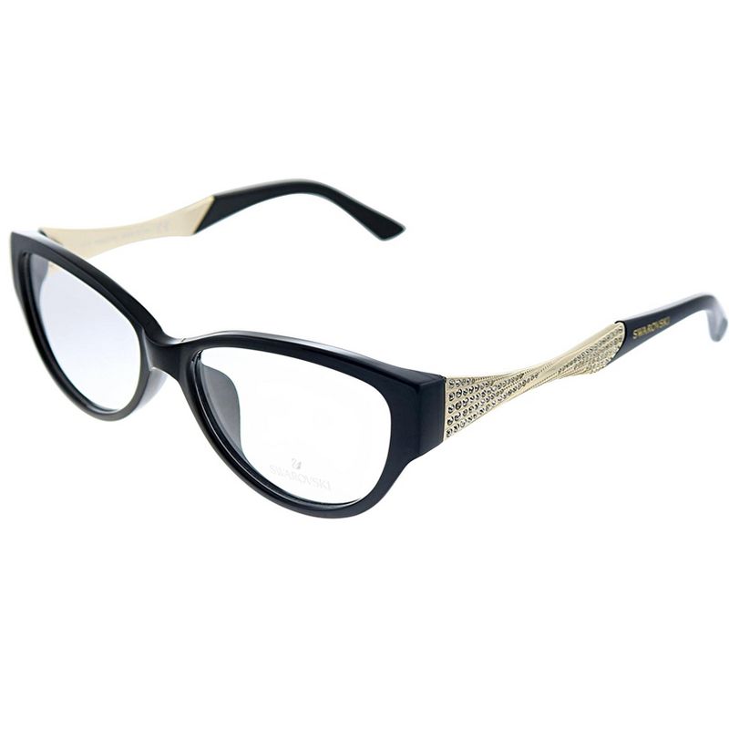 Swarovski  001 Womens Square Eyeglasses Black 56mm, 2 of 4