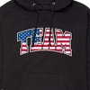 Men's - Instant Message - American Flag Team Graphic Fleece Pullover Hoodie - 2 of 4