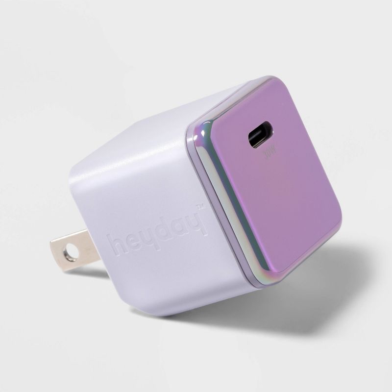 Single Port USB-C 30W Wall Charger - heyday&#8482; Soft Purple, 1 of 5