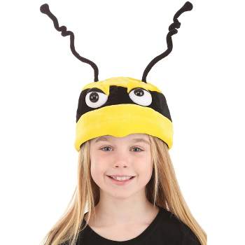 HalloweenCostumes.com    Kids Plush Bumblebee Hat, Black/White/Yellow