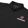 University of Nebraska at Omaha Adult Polo Left Chest Logo, Athletic Heather - 4 of 4