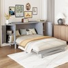 Queen Size Murphy Bed with Hidden Storage - 2 of 4