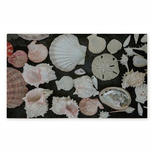 Stupell Industries Summer Shells Display Printed Outdoor Door Mat, design by Amy Carroll, 18"x30" - 1 of 4